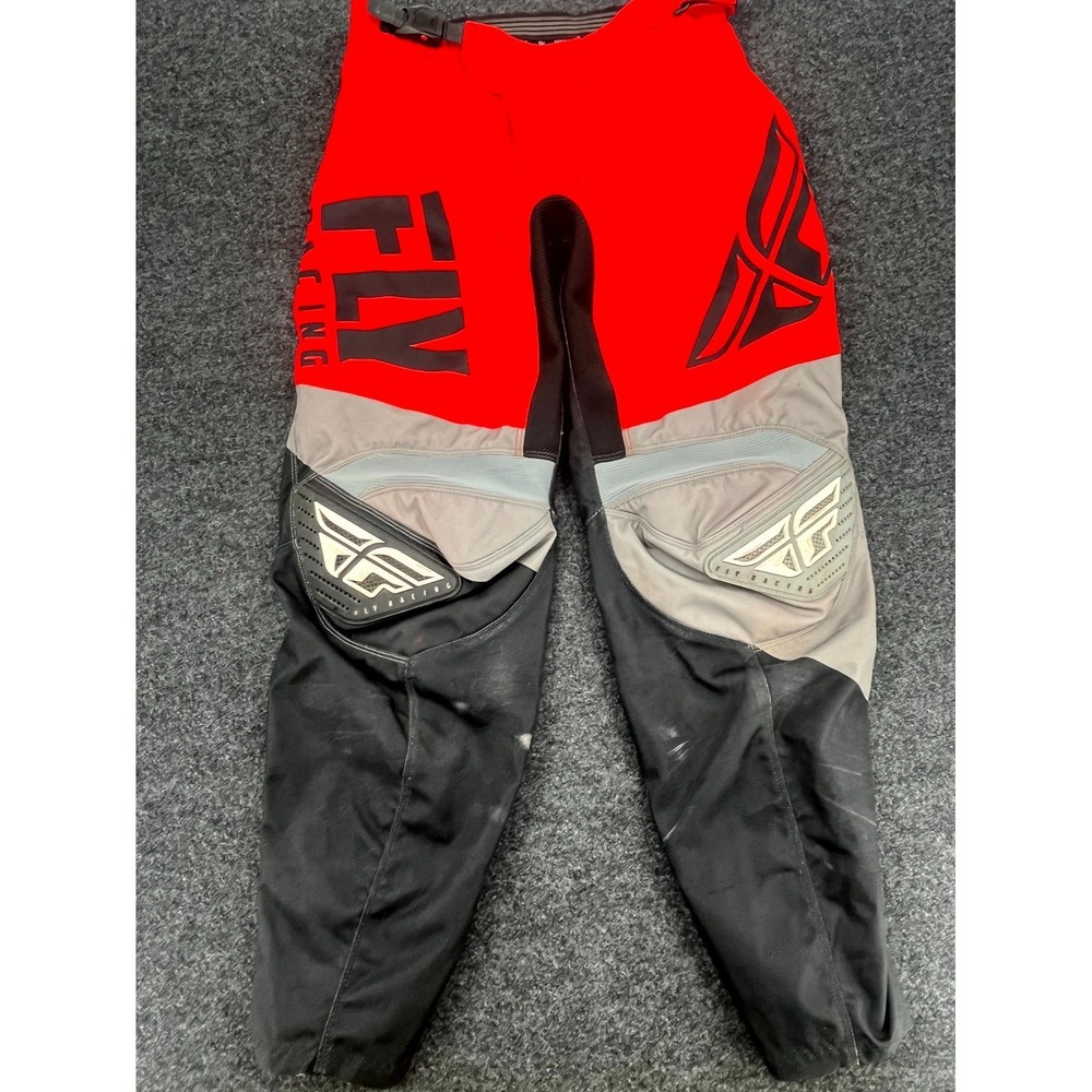 Fly Racing F 16 Motocross Pants Mens 30 Black All Day Comfort MX Dirt Bike Gear